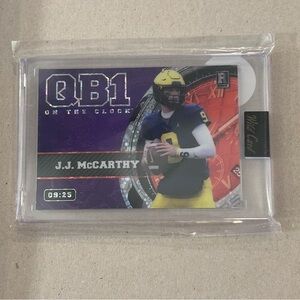 JJ McCarthy 9/25 Rookie QB1 Rare Trading Card